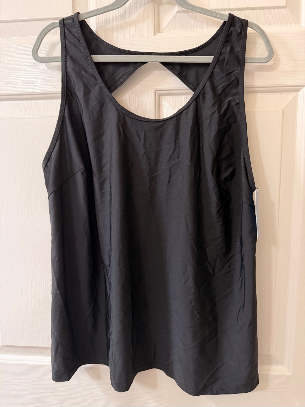 Younique Black Sleeveless Swim Tank NWT